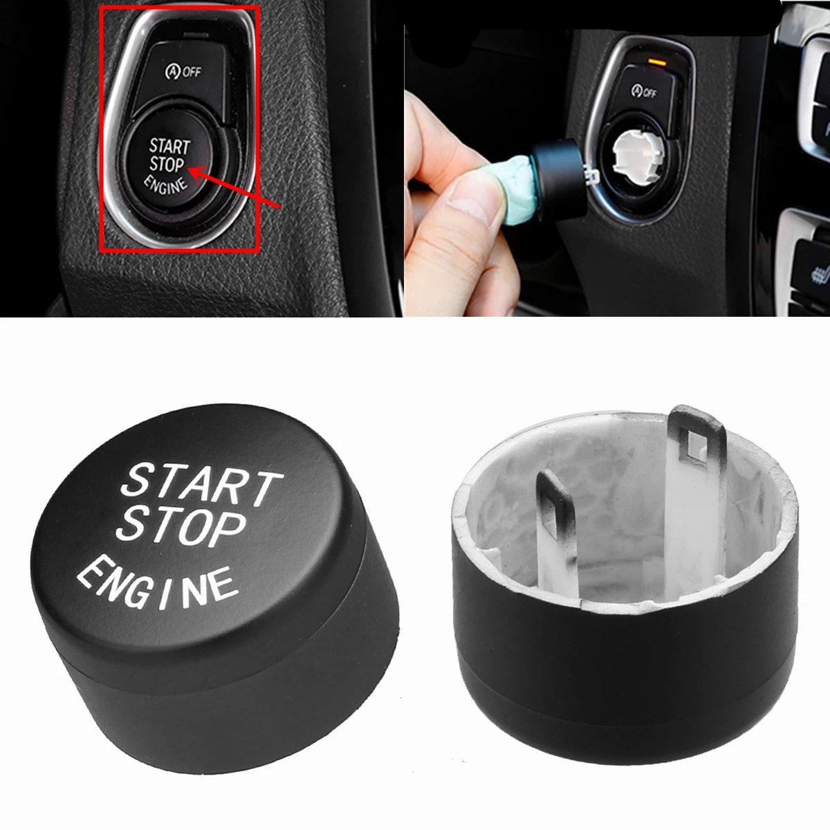 STOP Key Accessories Plastic Replace Cover Start Stop Engine Button Switch Cover for BMW 5 6 7 F01 F02 F10 F11 F12 2009-2013
STOP Key Accessories Plastic Replace Cover Start Stop Engine Button Switch Cover for BMW 5 6 7 F01 F02 F10 F11 F12 2009-2013
