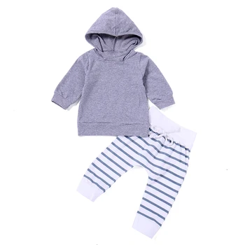 2019 Newborn Baby Clothes Baby Boys Girls Pullover Hoodie Striped Pants 2pcs Outfits Cute Clothes Hooded Sweatshirt Cotton 0-2T
2019 Newborn Baby Clothes Baby Boys Girls Pullover Hoodie Striped Pants 2pcs Outfits Cute Clothes Hooded Sweatshirt Cotton 0-2T