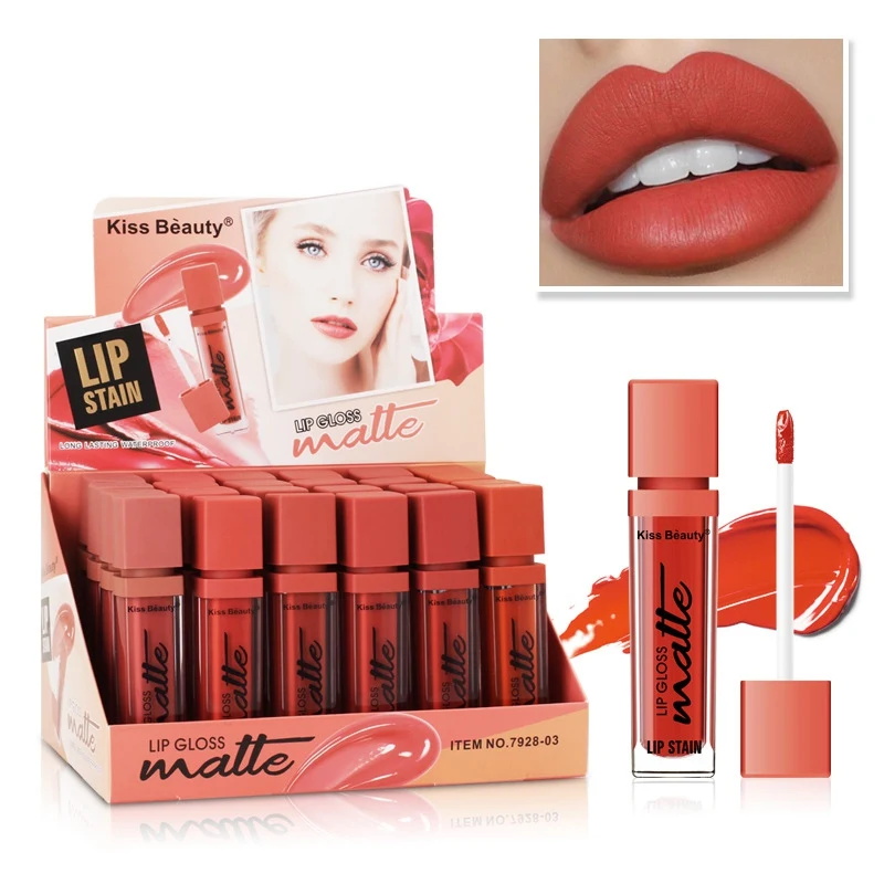 Waterproof Nude Matte Velvet Glossy Lip Gloss Sexy Red Lip 6 Colors Long Lasting Non-Stick Cup Liquid Lipstick Women Makeup Gift 
Waterproof Nude Matte Velvet Glossy Lip Gloss Sexy Red Lip 6 Colors Long Lasting Non-Stick Cup Liquid Lipstick Women Makeup Gift