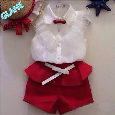 2016 Latest Baby Girls Party Lace Floral Tops Blouse Shirt+Short Twinset Outfits Set 2-7Y Tracksuit For Baby Kids Girls Clothes
2016 Latest Baby Girls Party Lace Floral Tops Blouse Shirt+Short Twinset Outfits Set 2-7Y Tracksuit For Baby Kids Girls Clothes