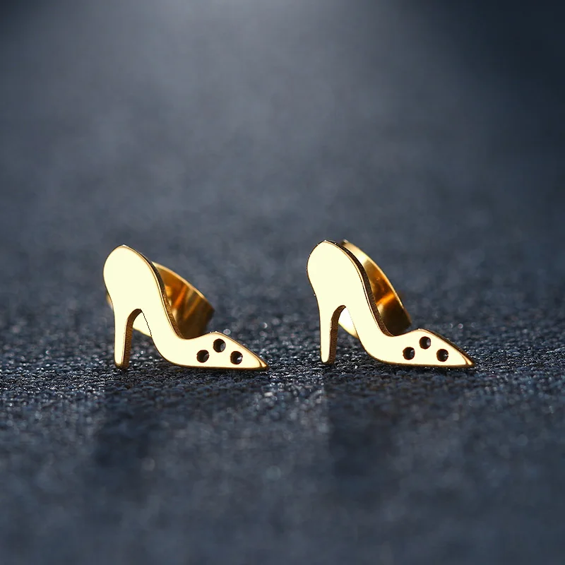 CACANA Stainless Steel Stud Earring For Women Man High Heels Gold And Silver Color Lover's Engagement Jewelry Drop Shipping
CACANA Stainless Steel Stud Earring For Women Man High Heels Gold And Silver Color Lover's Engagement Jewelry Drop Shipping
