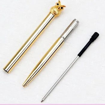 2020 Cute Owl Metal Case Ballpoint Pen 0.5mm Gold Rose Gold Grey Luxury Automatic Unisex Stationery Business Writing Office
2020 Cute Owl Metal Case Ballpoint Pen 0.5mm Gold Rose Gold Grey Luxury Automatic Unisex Stationery Business Writing Office