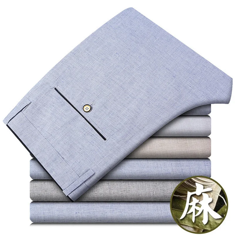 ICPANS Cotton Linen Suit Pants Men Summer Thin Breathable Straight Business Dress Pants For Men Formal Trousers Office 2019
ICPANS Cotton Linen Suit Pants Men Summer Thin Breathable Straight Business Dress Pants For Men Formal Trousers Office 2019
