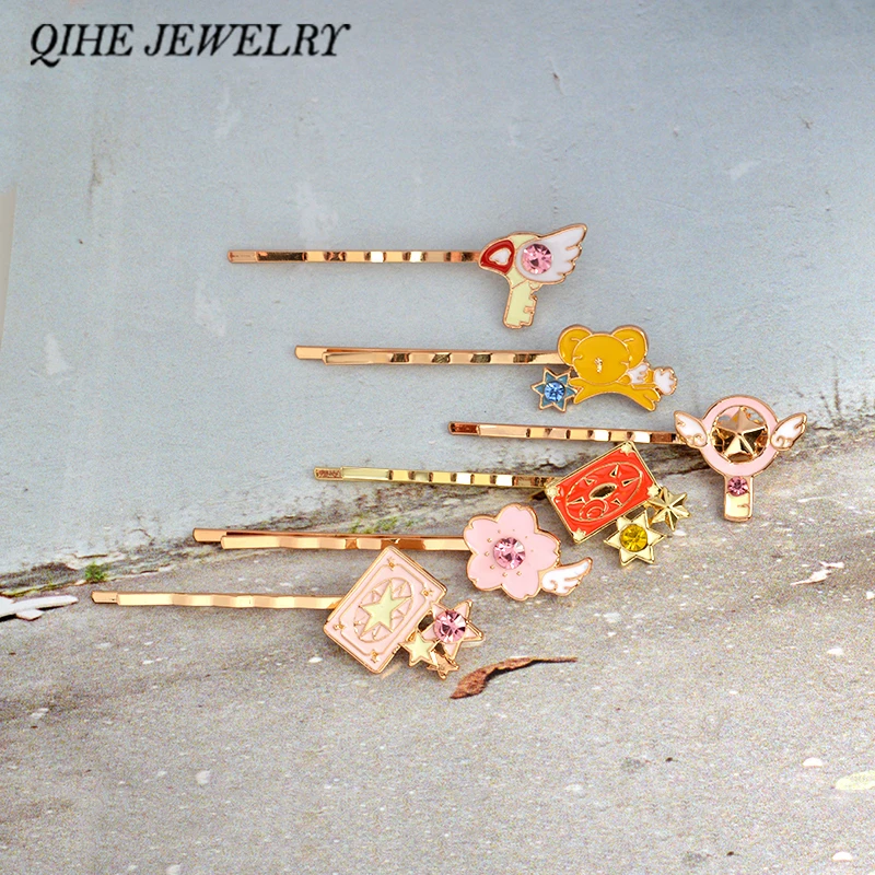 QIHE JEWELRY Cartoon Cute Card Captor Sakura Kero Sword Kinomoto Key Hair Clip Hairwear Gift For Girl Child Japanese Anime
QIHE JEWELRY Cartoon Cute Card Captor Sakura Kero Sword Kinomoto Key Hair Clip Hairwear Gift For Girl Child Japanese Anime