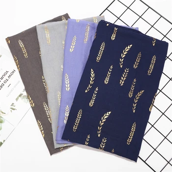 2019 New Cotton Gold Shimmer Scarf With Leaf Pattern Muslim Hijab Turban Head Wrap Solid Color Shimmer Scarves
2019 New Cotton Gold Shimmer Scarf With Leaf Pattern Muslim Hijab Turban Head Wrap Solid Color Shimmer Scarves