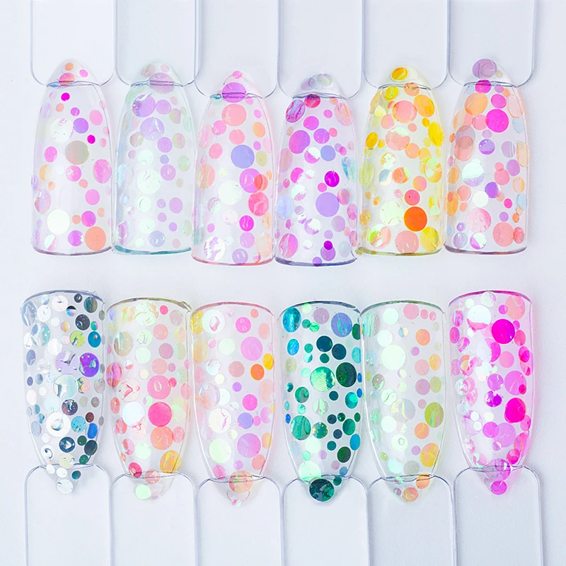 1 Box Nail Sequins Shiny Round Ultra Thin Paillette Mixed Size Colorful Nail Flake Decorations Manicure 3D DIY Nail Accessories
1 Box Nail Sequins Shiny Round Ultra Thin Paillette Mixed Size Colorful Nail Flake Decorations Manicure 3D DIY Nail Accessories