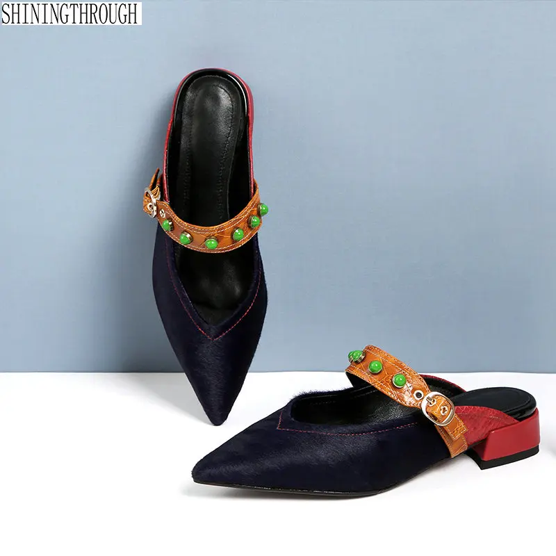 New 2019 horsehair Women slippers low Heels Prom Party Wedding Pumps Summer Shoes Woman Sandals large size 41 42 43
New 2019 horsehair Women slippers low Heels Prom Party Wedding Pumps Summer Shoes Woman Sandals large size 41 42 43