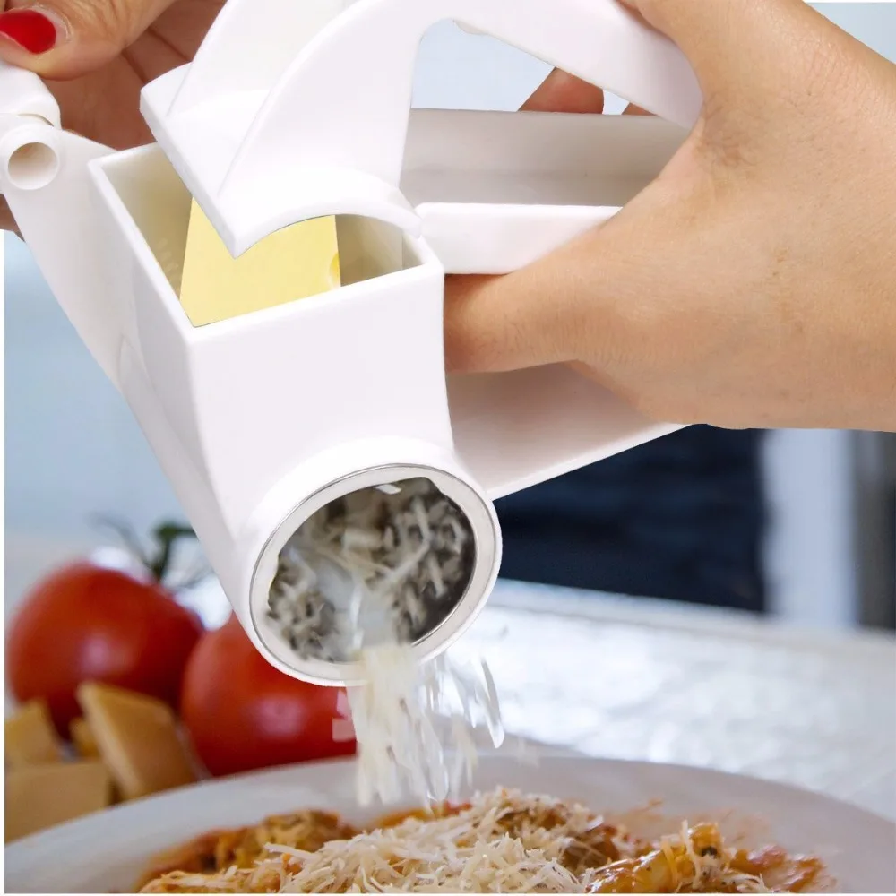 Cheese Grater Stainless Steel Drum Blade Handheld Parmesan Hard Cheese Shredder Slicer Grinder
Cheese Grater Stainless Steel Drum Blade Handheld Parmesan Hard Cheese Shredder Slicer Grinder