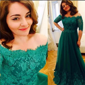 Glamorous Boat Neck Green Lace Elegant Mother Dresses Half Sleeves Vestido De Gala Party Dress Formal Occasion Gowns Plus Size
Glamorous Boat Neck Green Lace Elegant Mother Dresses Half Sleeves Vestido De Gala Party Dress Formal Occasion Gowns Plus Size