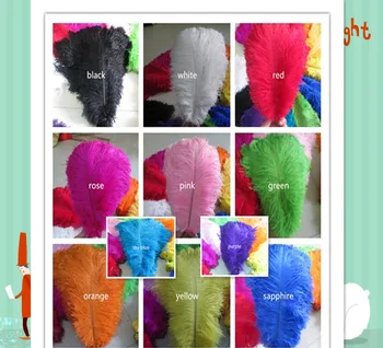 Wholesale 100pcs / A lot of beautiful ostrich feathers long12-14 inches / 30-35 cm multiple colors are available
Wholesale 100pcs / A lot of beautiful ostrich feathers long12-14 inches / 30-35 cm multiple colors are available