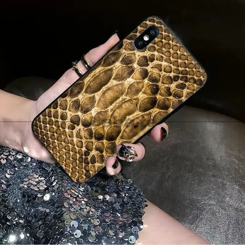python yellow gold Snake skin