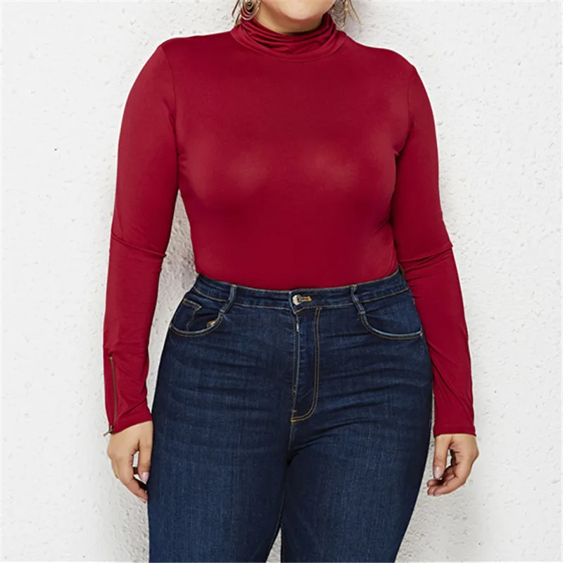 Fashion Slim All-match Women Bodysuit Solid Color Long Sleeve Romper Women 2019 New Style Spring Female Clothing Plus Size
Fashion Slim All-match Women Bodysuit Solid Color Long Sleeve Romper Women 2019 New Style Spring Female Clothing Plus Size