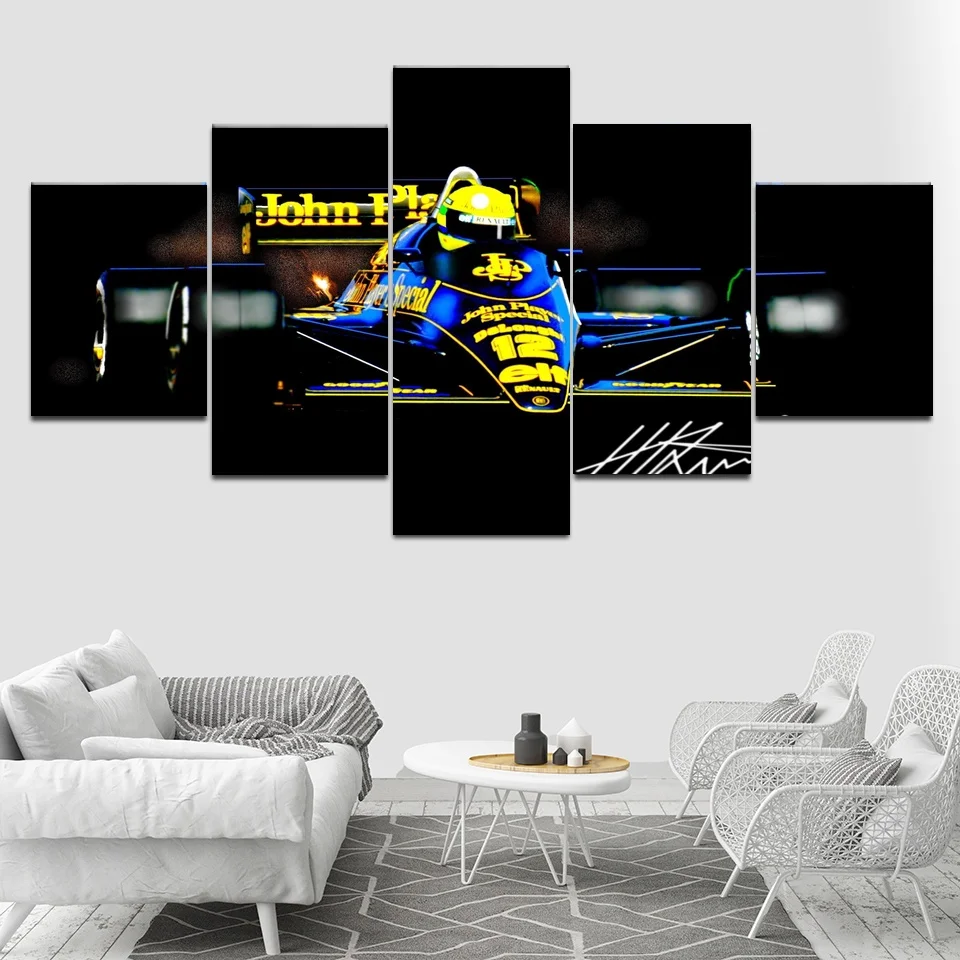 5 Panel Printed Painting Modular Canvas Wall Art Ayrton Senna Da Silva F1 Racer Poster Modern Home Decor Artwork
5 Panel Printed Painting Modular Canvas Wall Art Ayrton Senna Da Silva F1 Racer Poster Modern Home Decor Artwork