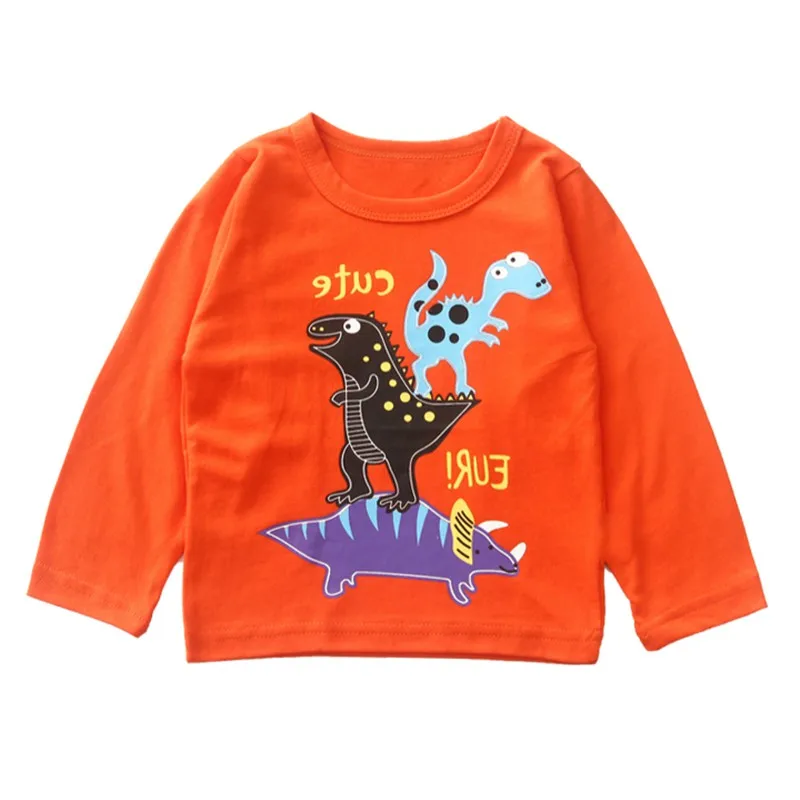 Spring Baby Boy Clothes Autumn Long Sleeve Baby Boy T-Shirt Top Dinosaur Print Kids Boys Clothing Orange 1-6Y
Spring Baby Boy Clothes Autumn Long Sleeve Baby Boy T-Shirt Top Dinosaur Print Kids Boys Clothing Orange 1-6Y