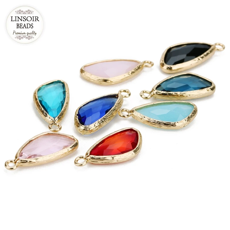 LINSOIR 5pcs/lot Imitation Crystal Irregula Glass 11*23mm Pendants Charms for Necklace Bracelets Earrings DIY Jewelry Findings
LINSOIR 5pcs/lot Imitation Crystal Irregula Glass 11*23mm Pendants Charms for Necklace Bracelets Earrings DIY Jewelry Findings