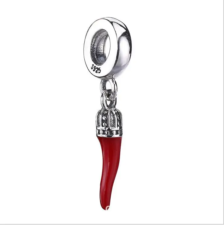 Authentic 925 Sterling Silver red Enamel chili charms Dangle Beads DIY accessorie Fits Pandora Bracelets Jewelry making
Authentic 925 Sterling Silver red Enamel chili charms Dangle Beads DIY accessorie Fits Pandora Bracelets Jewelry making