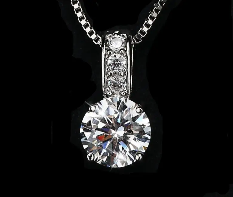 Trendy Women Wedding Jewelry 925 Sterling Silver Cubic Zircon Pendant Necklace With Shiny CZ Crystal High Quality
Trendy Women Wedding Jewelry 925 Sterling Silver Cubic Zircon Pendant Necklace With Shiny CZ Crystal High Quality