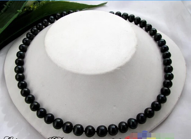 FREE SHIPPING>>>@@ > P41 Singularly 17" 10mm round black FW pearl necklace ^^^@^Noble style Natural Fine jewe &
FREE SHIPPING>>>@@ > P41 Singularly 17" 10mm round black FW pearl necklace ^^^@^Noble style Natural Fine jewe &