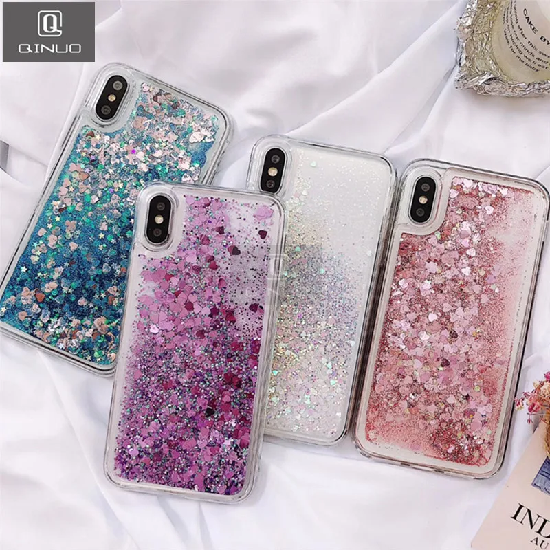 QINUO Love Heart Glitter Phone Case For iphone 11 Pro Max X XR XS MAX 6S 6 7 8 5 5S SE Liquid Quicksand Cover Bling Sequin Funda
QINUO Love Heart Glitter Phone Case For iphone 11 Pro Max X XR XS MAX 6S 6 7 8 5 5S SE Liquid Quicksand Cover Bling Sequin Funda