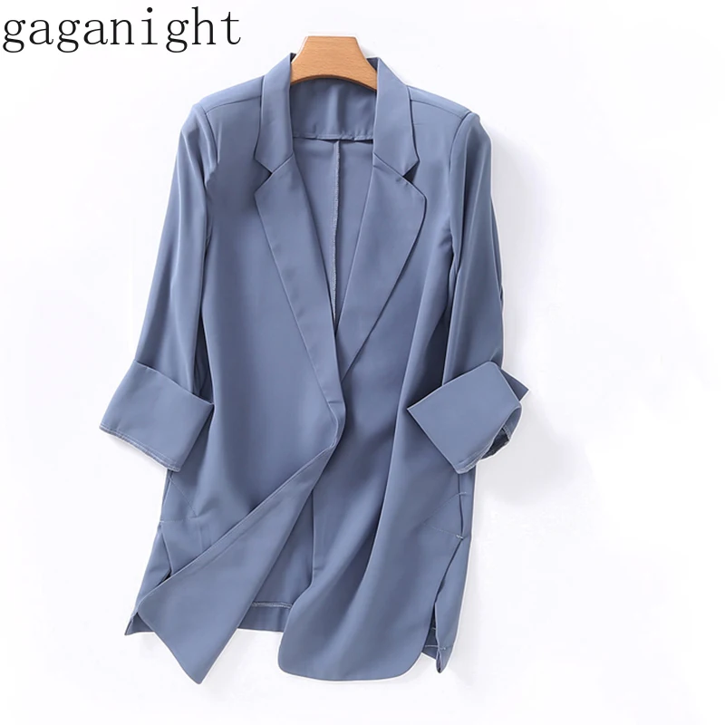 Gaganight Summer Elegant Office Ladies Korean Style Blazer Women Solid Notched Long Casual Loose Blazer Feminino Chaqueta Mujer
Gaganight Summer Elegant Office Ladies Korean Style Blazer Women Solid Notched Long Casual Loose Blazer Feminino Chaqueta Mujer