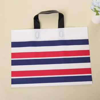 50 PCS Beautiful Red Blue Stripe Plastic Gift Packaging Bag with Handle, Thick Clothes Gfit Shopping Storage Bag Pouch
50 PCS Beautiful Red Blue Stripe Plastic Gift Packaging Bag with Handle, Thick Clothes Gfit Shopping Storage Bag Pouch