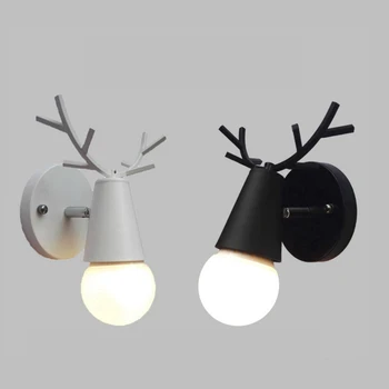 Deer Head Wall Lamp LED Modern Iron Wall Lamp E27 Bedroom Wall Light AC90-260V Black Bedside Reading Light Direction Adjustable
Deer Head Wall Lamp LED Modern Iron Wall Lamp E27 Bedroom Wall Light AC90-260V Black Bedside Reading Light Direction Adjustable