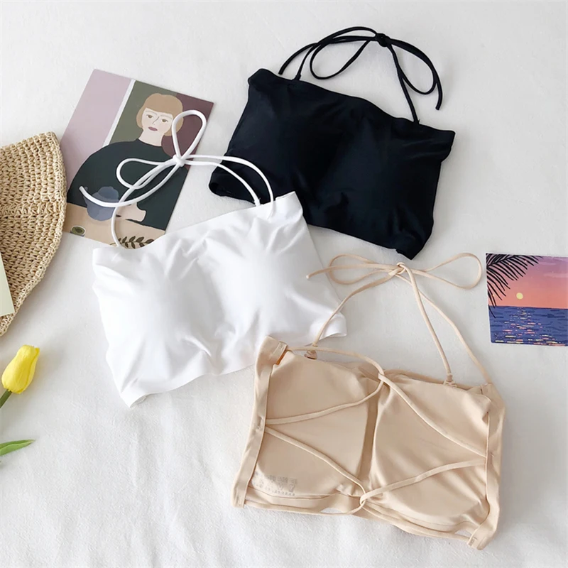 Summer Girls Strapless Bra Women's Stretchy Wrap Padding Tube Top Bandeau Cropped Tanks Tops For Girls
Summer Girls Strapless Bra Women's Stretchy Wrap Padding Tube Top Bandeau Cropped Tanks Tops For Girls