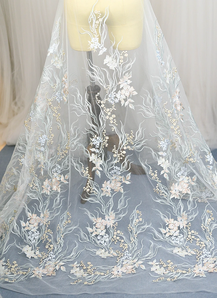 brocade lace wedding dress