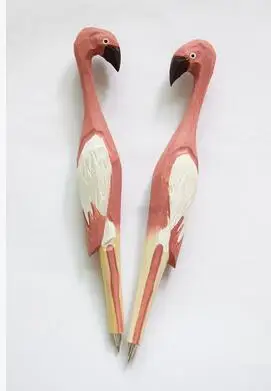 Promotional high quality wood craft pink crane ballpoint pen basswood bird gift pen handmade carved colored pen
Promotional high quality wood craft pink crane ballpoint pen basswood bird gift pen handmade carved colored pen
