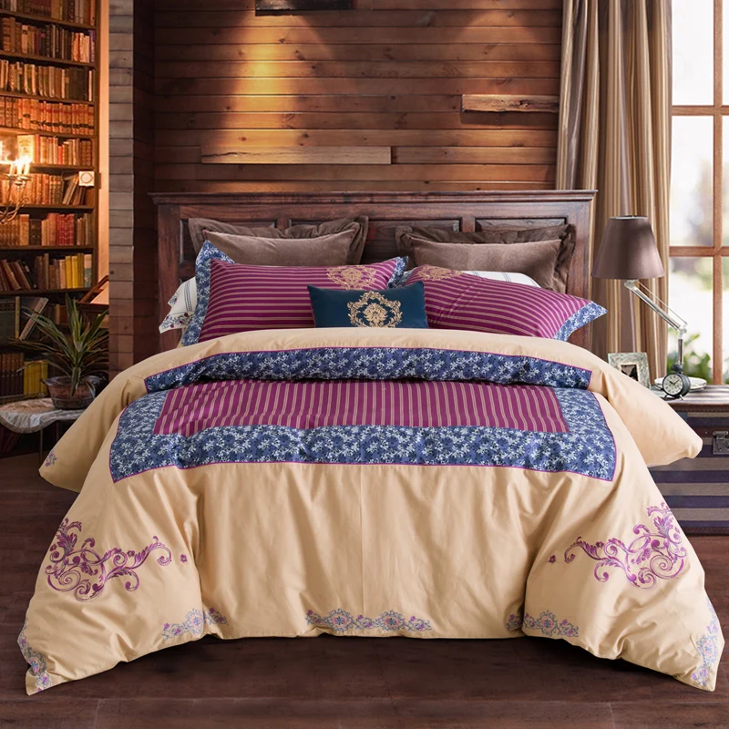 10 Colors 60SCotton Embroidered Luxury Bedding set Tribute silk King Queen size 4Pcs Duvet cover Bed sheet set Pillow shams 36
10 Colors 60SCotton Embroidered Luxury Bedding set Tribute silk King Queen size 4Pcs Duvet cover Bed sheet set Pillow shams 36