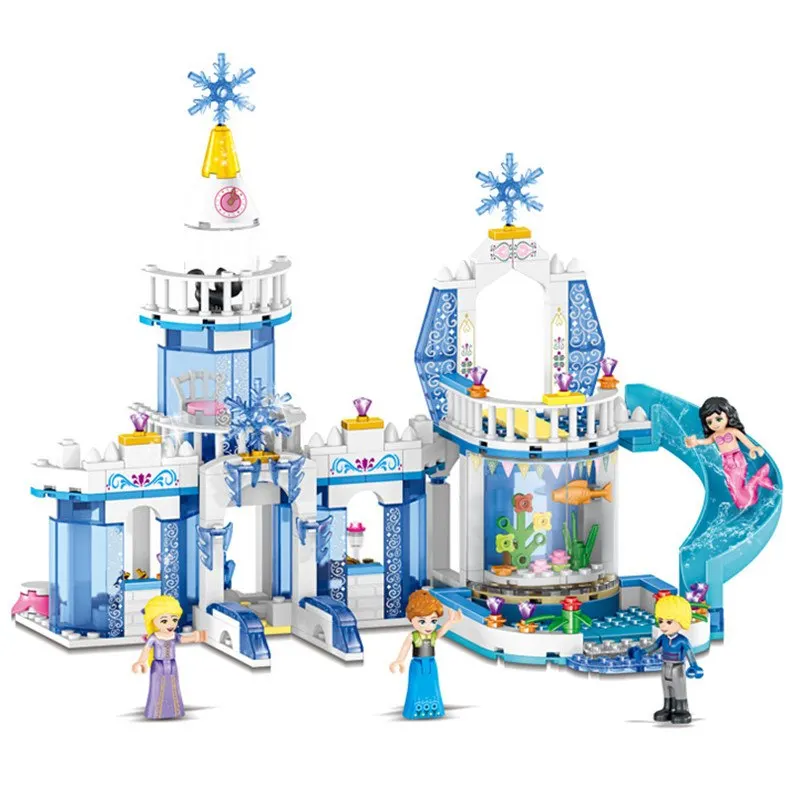 Beautiful!! 344pcs Snow Princess Elsa Ice Castle Princess Anna 2 In 1 legoed Building Blocks Kit Toys Girls' Gifts
Beautiful!! 344pcs Snow Princess Elsa Ice Castle Princess Anna 2 In 1 legoed Building Blocks Kit Toys Girls' Gifts