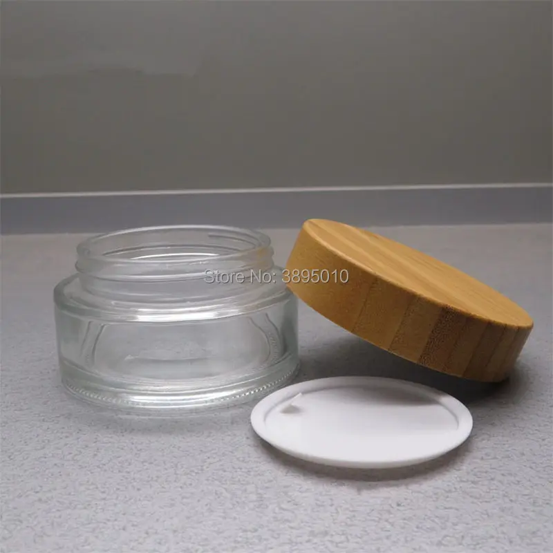 100g Refillable Clear Glass Cosmetics Bottles With Bamboo Lid Special Bamboo Empty Glass Cosmetic Container Cream Jar F1037
100g Refillable Clear Glass Cosmetics Bottles With Bamboo Lid Special Bamboo Empty Glass Cosmetic Container Cream Jar F1037