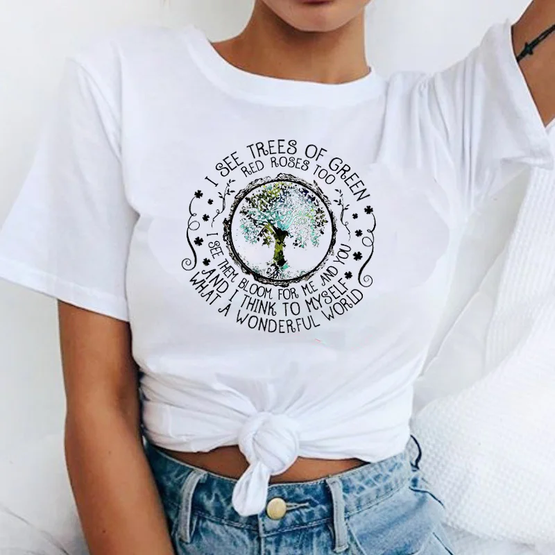 Women Clothes Print Plants Tree Letters Cute Fashion Tee Shirt T Ladies Casual Female Woman Top Printed Clothes T-shirt
Women Clothes Print Plants Tree Letters Cute Fashion Tee Shirt T Ladies Casual Female Woman Top Printed Clothes T-shirt