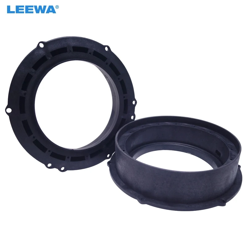 

LEEWA 2pcs 6.5 Inch Speaker Spacer Horn Pad Mounts For VW Magotan/Touareg/Tiguan/Passat B7 For Skoda Octavia For Opel Solid Mat