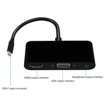 3 in 1 USB C HDMI Type c to HDMI 4K Adapter VGA USB3.0 Audio video Converter for Macbook pro Samsung s9 s10 
3 in 1 USB C HDMI Type c to HDMI 4K Adapter VGA USB3.0 Audio video Converter for Macbook pro Samsung s9 s10