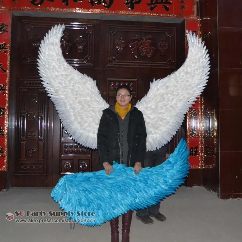 Blue white angel feather wings for Fashion show underwear stage performance Dancing shooting special props EMS Free shipping
Blue white angel feather wings for Fashion show underwear stage performance Dancing shooting special props EMS Free shipping