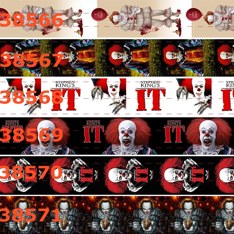 10yards - different sizes - Movie Stephen King's it grosgrain ribbon - Movie character/Clown ribbon
10yards - different sizes - Movie Stephen King's it grosgrain ribbon - Movie character/Clown ribbon