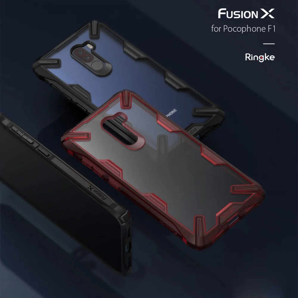 Original Ringke Fusion-X Phone Case for Xiaomi Pocophone F1 Transparent Hard PC Back Soft TPU Frame Hybrid Cover
Original Ringke Fusion-X Phone Case for Xiaomi Pocophone F1 Transparent Hard PC Back Soft TPU Frame Hybrid Cover