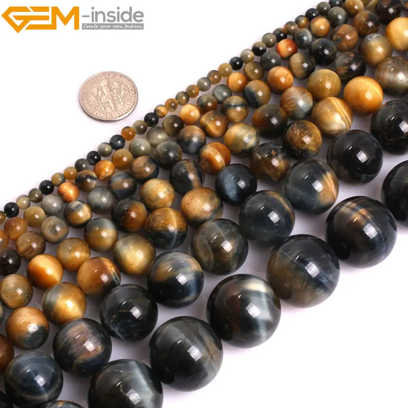Gem-inside AAA Natural Round Smooth Grade Dream Lace Gold Blue Tiger eye Stone Beads for Jewelry Making DIY Jewellery
Gem-inside AAA Natural Round Smooth Grade Dream Lace Gold Blue Tiger eye Stone Beads for Jewelry Making DIY Jewellery