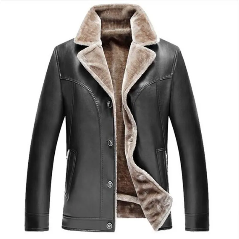 Men Leather Jacket Fashion Brand Quality Fleece Lined Motorcycle Bomber Faux Leather Coats Male Outerwear Winter Jacket
Men Leather Jacket Fashion Brand Quality Fleece Lined Motorcycle Bomber Faux Leather Coats Male Outerwear Winter Jacket