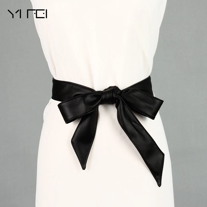 Fashion Women's bowknot Wide Belt Faux Leather 2019 Stretchy Elastic Solid Casual Waist Belt Waistband for Ladies' Evening Dress
Fashion Women's bowknot Wide Belt Faux Leather 2019 Stretchy Elastic Solid Casual Waist Belt Waistband for Ladies' Evening Dress