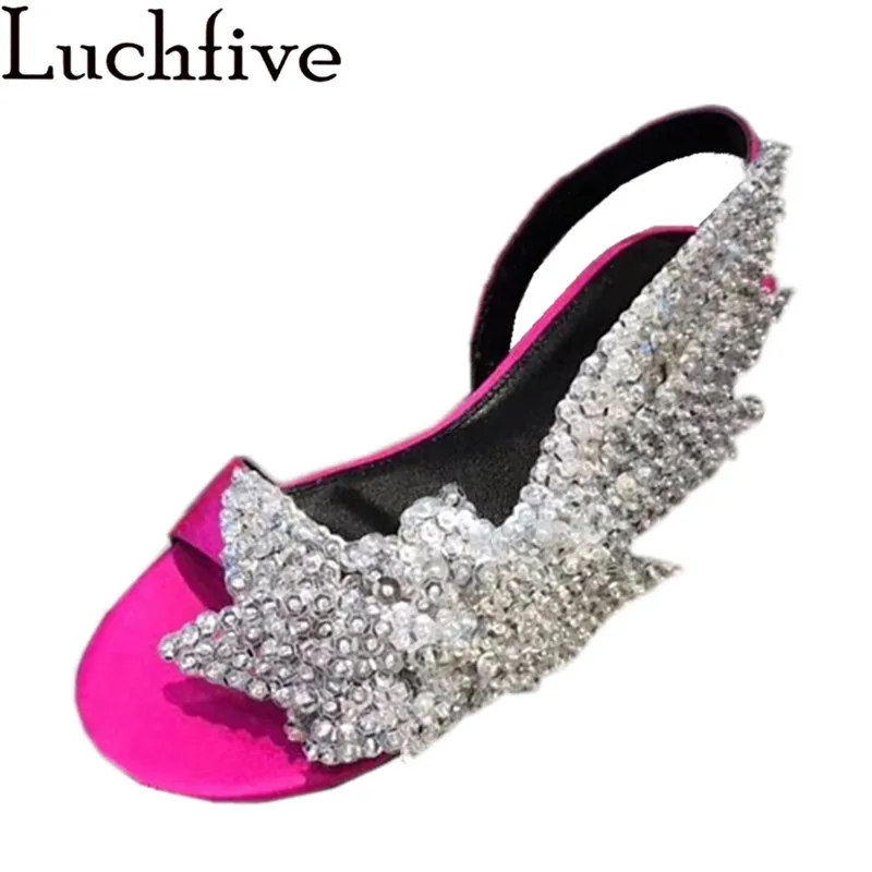 Luchfive Silk Sequined Crystal Wings Sandals Women Open Toe Side Air Fashion Flat Shoes Casual Party Summer Shoes Women Black
Luchfive Silk Sequined Crystal Wings Sandals Women Open Toe Side Air Fashion Flat Shoes Casual Party Summer Shoes Women Black