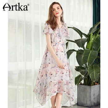 ARTKA Women Summer Dress High Quality Short Sleeve Fashion Floral Printed Long Dress Bohemian Style Clothes LA15385X
ARTKA Women Summer Dress High Quality Short Sleeve Fashion Floral Printed Long Dress Bohemian Style Clothes LA15385X