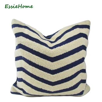 Essie Home High End Full Embroidery Classic Blue Navy Chevron Zigzag Collection Geometric Pattern Cushion Cover Pillow Case
Essie Home High End Full Embroidery Classic Blue Navy Chevron Zigzag Collection Geometric Pattern Cushion Cover Pillow Case