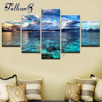 FULLCANG 5PCS Diy Diamond Painting Blue Sky And White Clouds Seascape Cross Stitch Mosaic Full Square Diamond Embroidery G660
FULLCANG 5PCS Diy Diamond Painting Blue Sky And White Clouds Seascape Cross Stitch Mosaic Full Square Diamond Embroidery G660