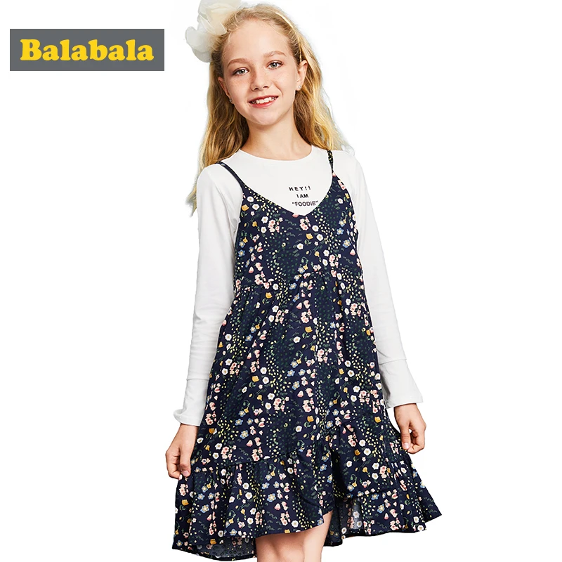 Balabala girls clothes set for party and wedding a-line dresses + white tee shirt clothes set girls clothing set for autumn
Balabala girls clothes set for party and wedding a-line dresses + white tee shirt clothes set girls clothing set for autumn