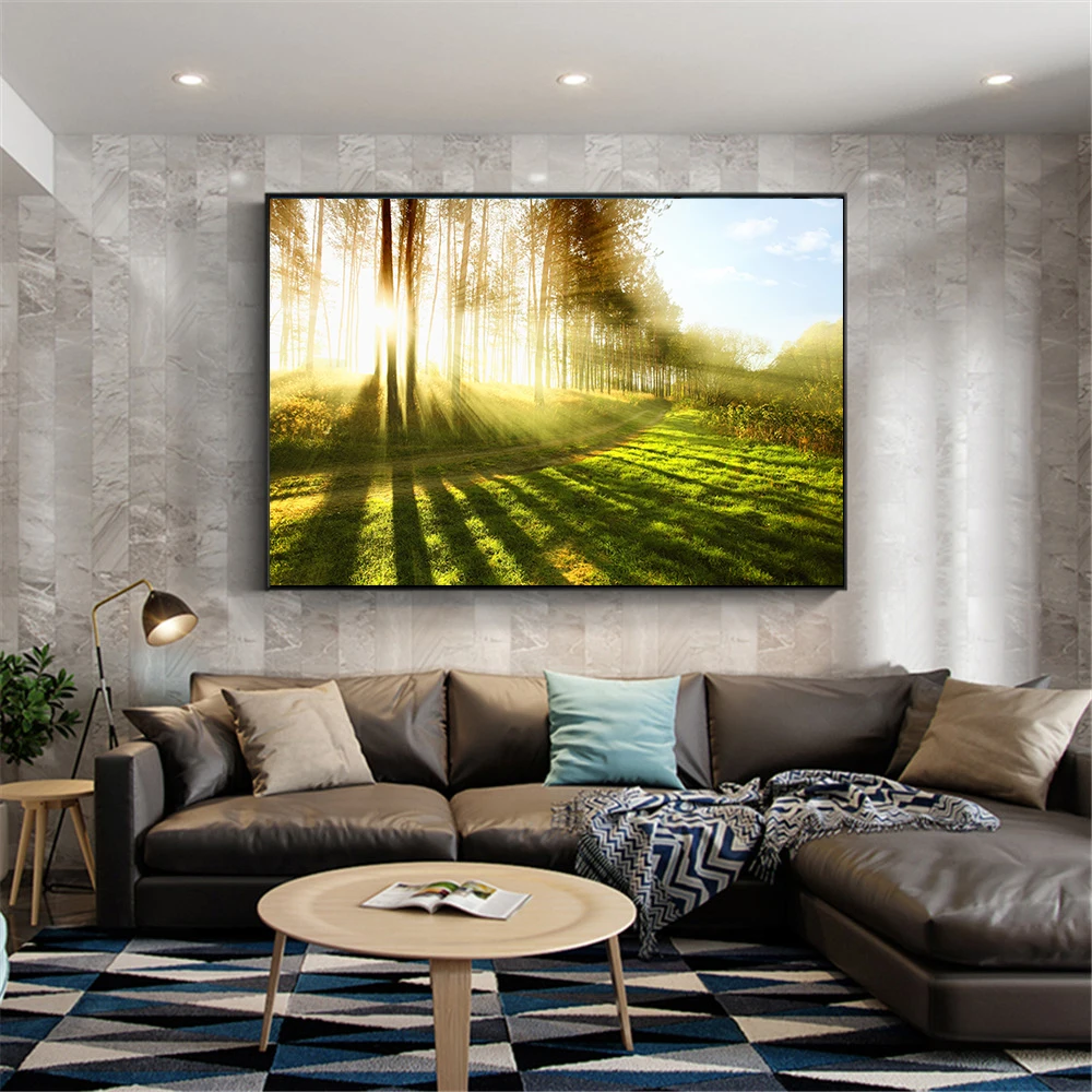 Canvas Big Landscape Nature Tree Painting Forest Sunshine Wall Pictures for Living Room Decoration Modern Print Spring Art
Canvas Big Landscape Nature Tree Painting Forest Sunshine Wall Pictures for Living Room Decoration Modern Print Spring Art