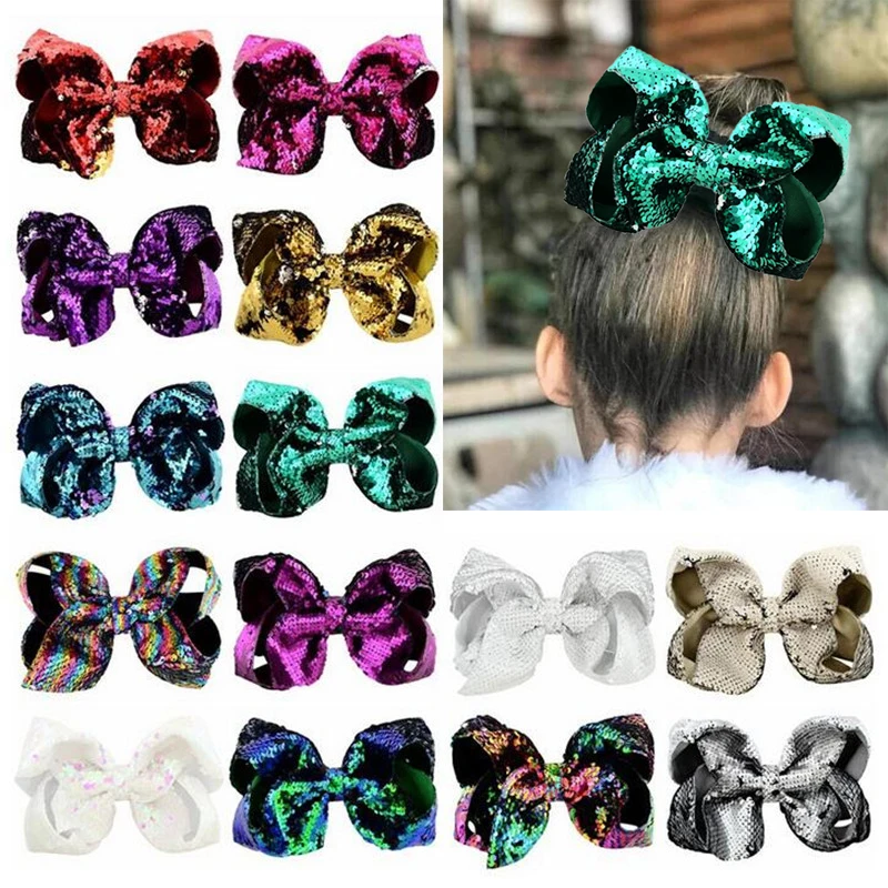 8'' Hot Sale Kids Girls Bling Bling Large Big Bow Hair Clips Sequins Alligator High Quality Hair Accessories Bow-knot Headwear
8'' Hot Sale Kids Girls Bling Bling Large Big Bow Hair Clips Sequins Alligator High Quality Hair Accessories Bow-knot Headwear