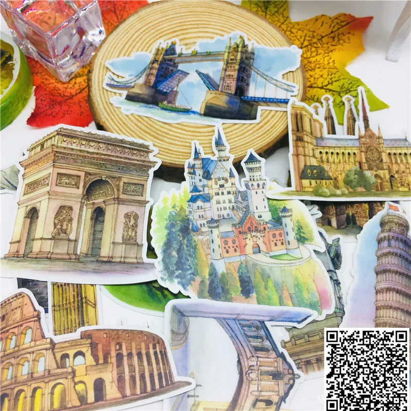 15 pcs Beautiful building Stickers for Car Styling Bike Motorcycle Phone book Travel Luggage toy Funny Sticker Bomb Decals
15 pcs Beautiful building Stickers for Car Styling Bike Motorcycle Phone book Travel Luggage toy Funny Sticker Bomb Decals