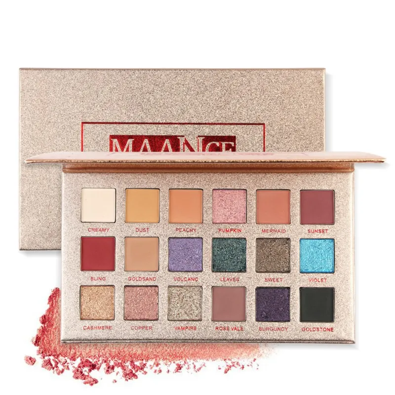 18 Color Rose Gold Eye Shadow Tray Shimmer Glitter Eyeshadow Powder Long Lasting Matte Eyeshadow Palette Cosmetic Makeup
18 Color Rose Gold Eye Shadow Tray Shimmer Glitter Eyeshadow Powder Long Lasting Matte Eyeshadow Palette Cosmetic Makeup